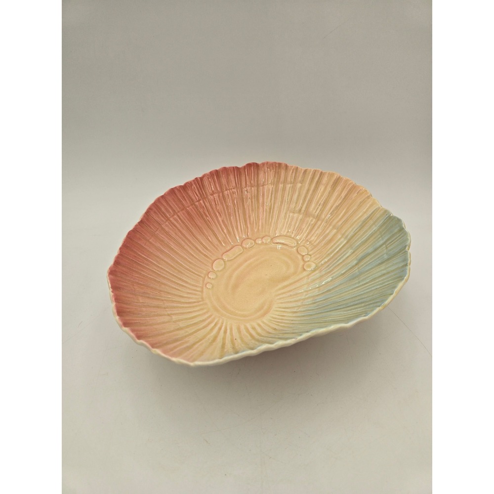 Royal Winton Grimwades England Shell Bowl Vintage Pastel‎ Pink Blue Footed ombre